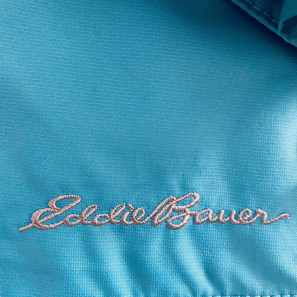 Blue Eddie Bauer Rain Jacket - Picture 3 of 5
